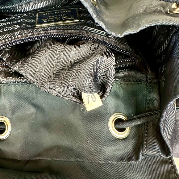 Prada Blue Nylon Backpack Good Used Condition with cards and dust bag - Picture 11 of 16